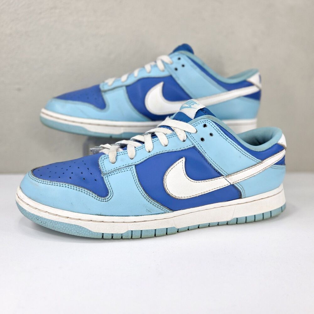 Nike Dunk Low Argon Blue Flash White Retro Sneakers DM0121-400 Sz 10